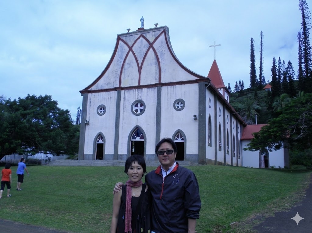 뉴칼레도니아교회앞