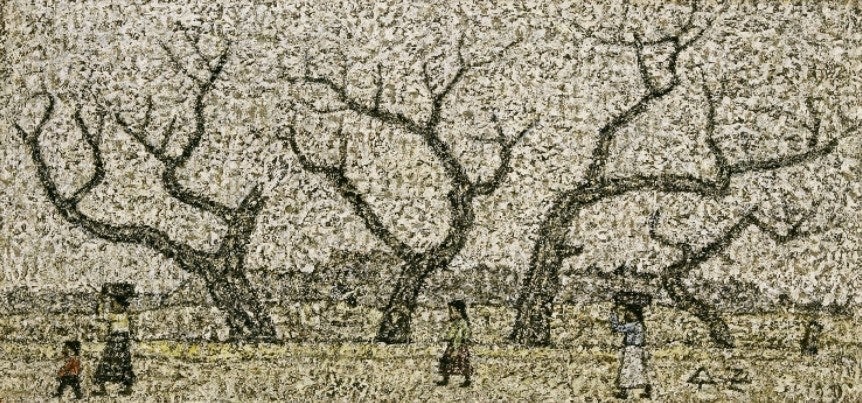 봄을기다리는나목